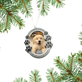 Zinc Alloy Pet Paw Photo Frame Pendant