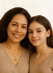 Elegant Mother's Day necklace with heart