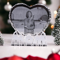 The Mom Heart Crystal