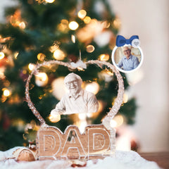 Crystal Heart for Dad