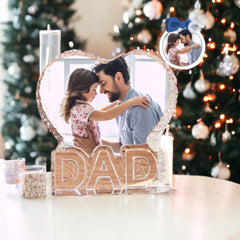 Crystal Heart for Dad