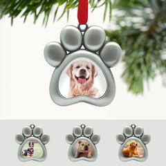 Paw Print Photo Ornament