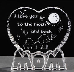 Crystal Heart for Mom