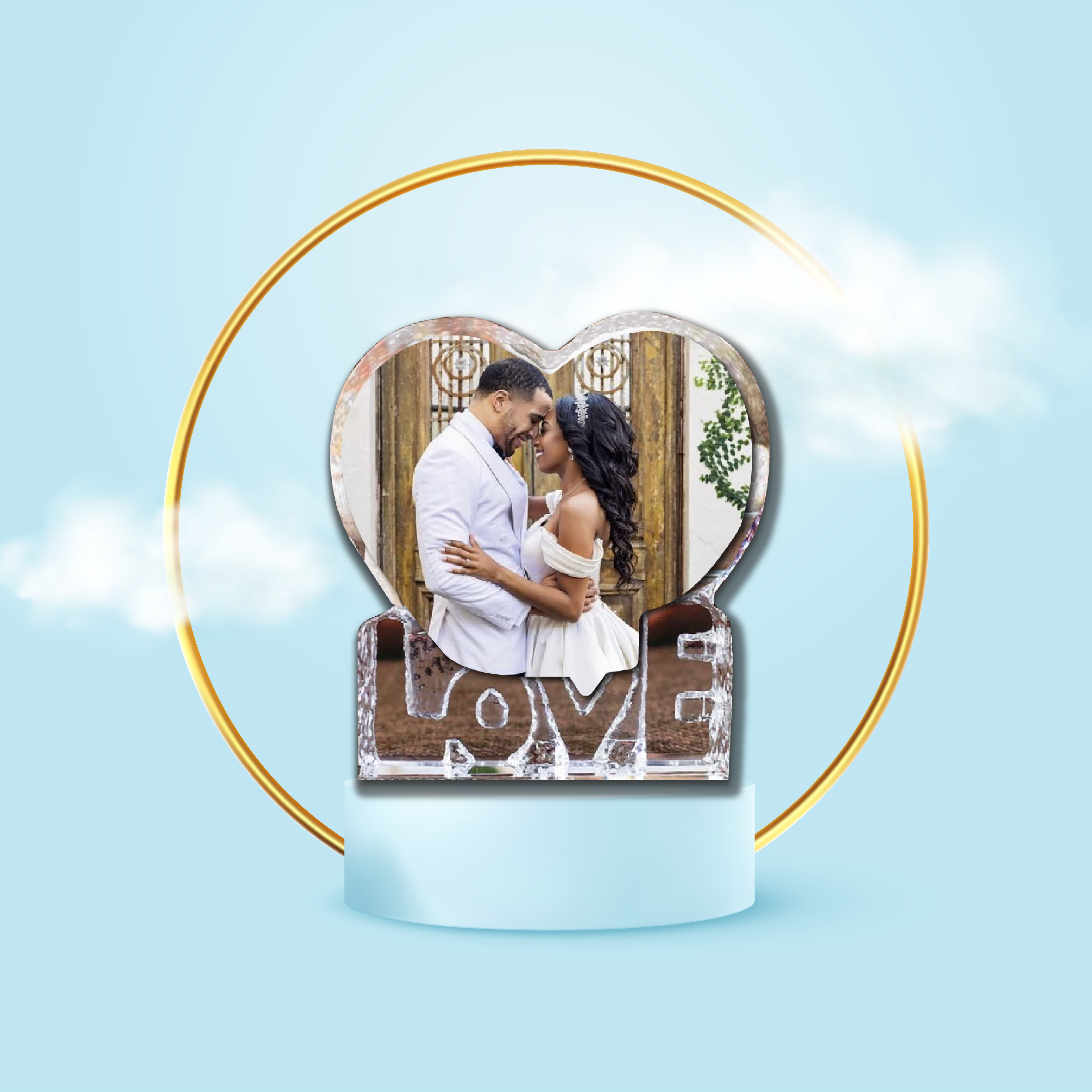 Crystal Heart with Love