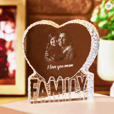 Crystal Heart for Family
