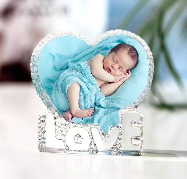 Crystal Heart with Love