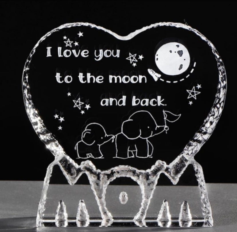 Crystal Heart for Mom
