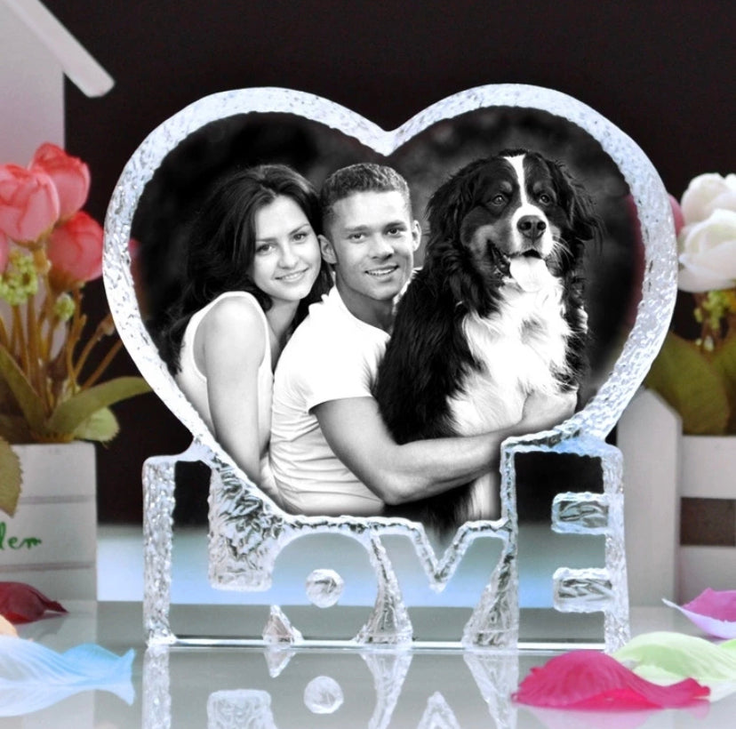 Crystal Heart with Love