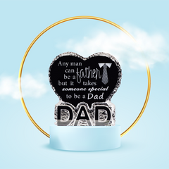 Crystal Heart for Dad