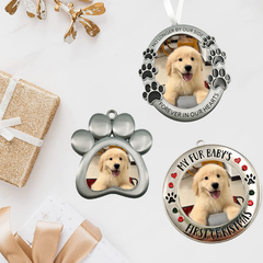 Zinc Alloy Pet Paw Photo Frame Pendant
