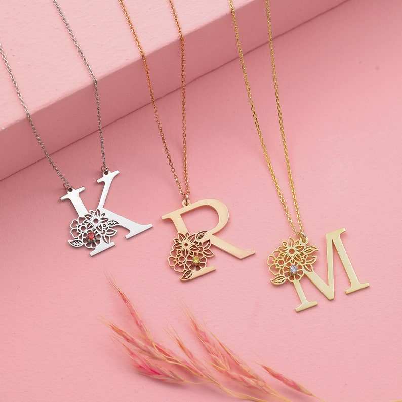 Personalized Jewelry Gold  Letter Neckless