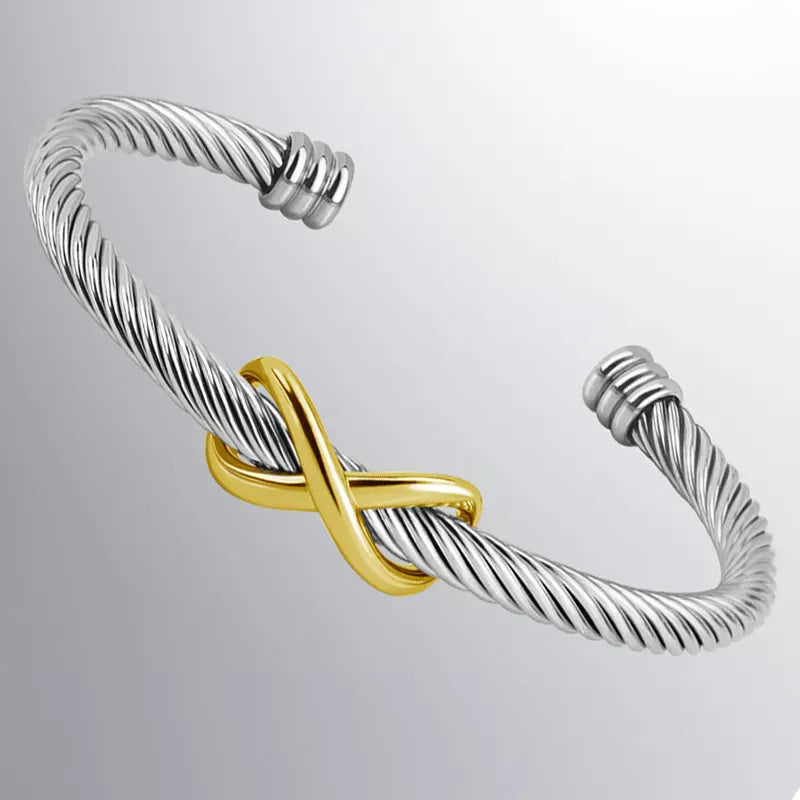 Stainless Steel Wire Thread Bangle